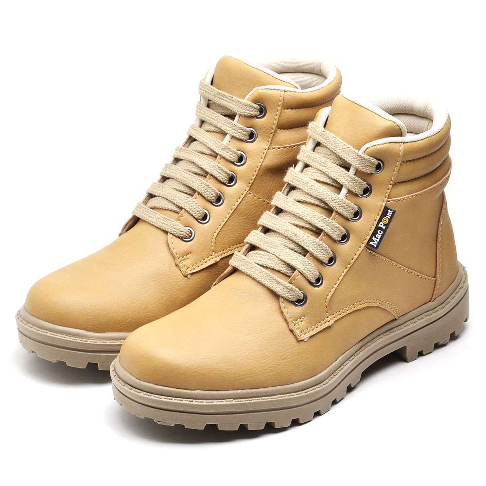 Bota Coturno Unissex Mac Point Bege