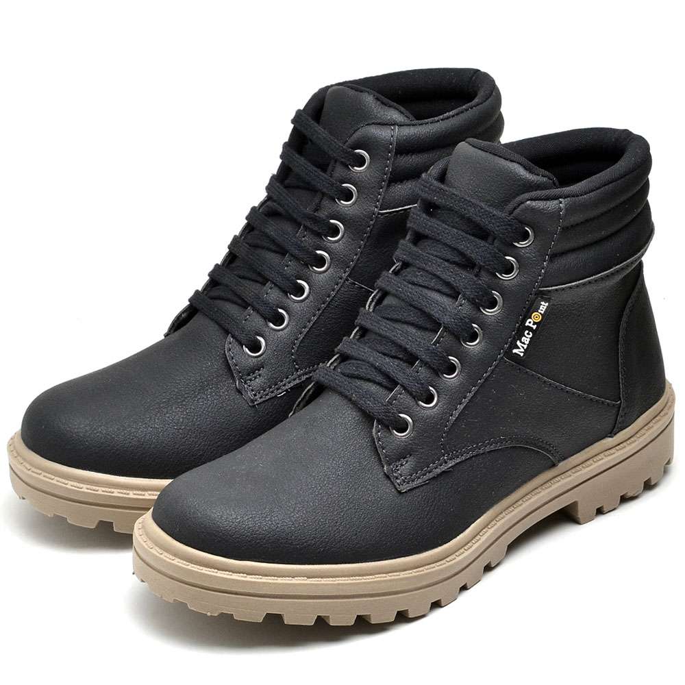 Bota Coturno Mac Point Preto