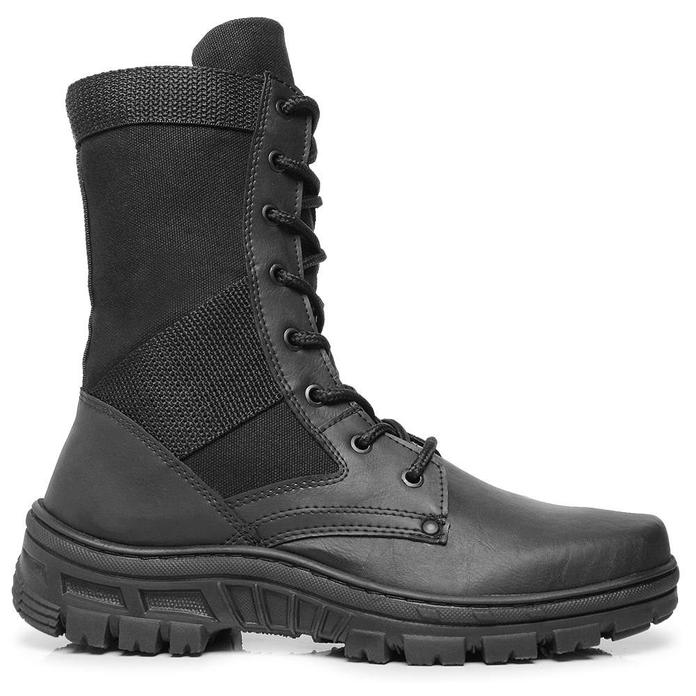 Bota Coturno Masculino Tático Exército Militar Solado Costurado Resistente