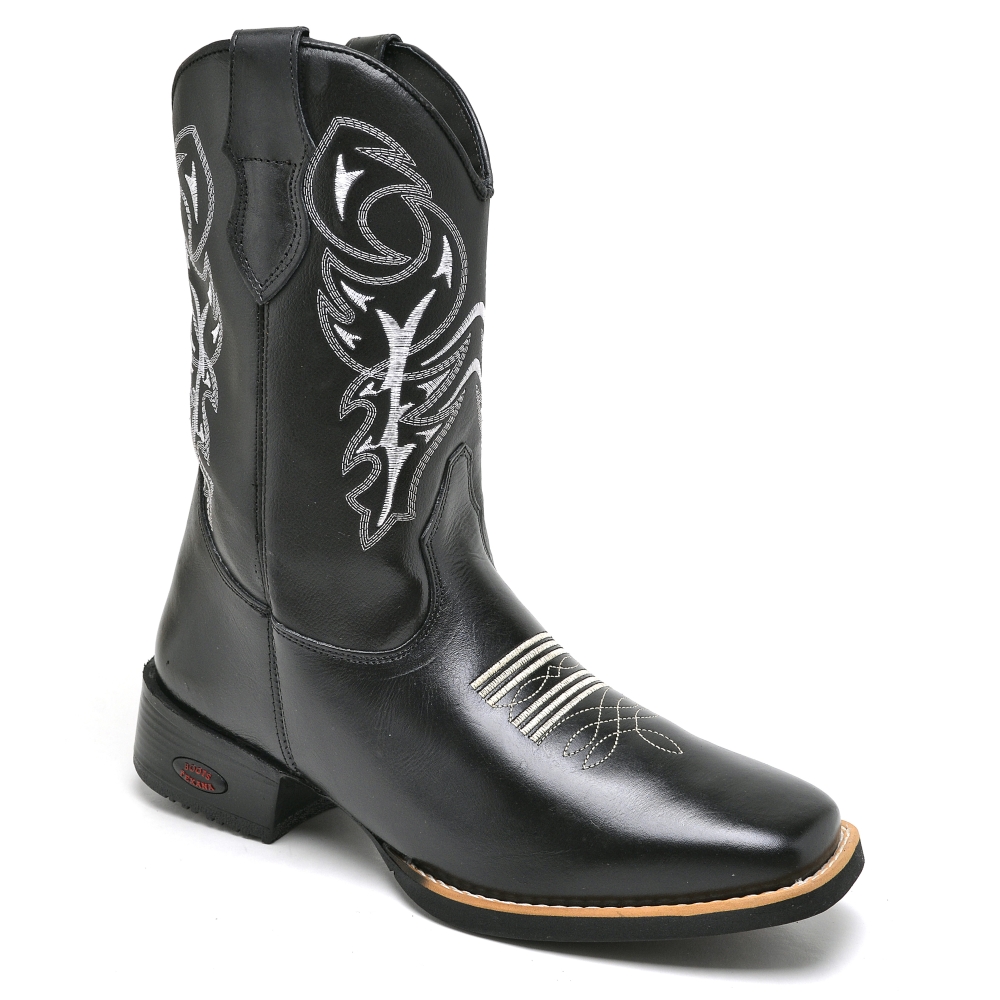 Bota Texana Masculina em Couro Fak Boots