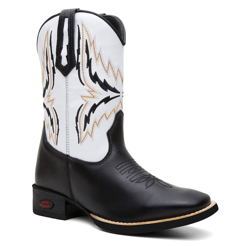 Bota Texana Masculina em Couro Fak Boots