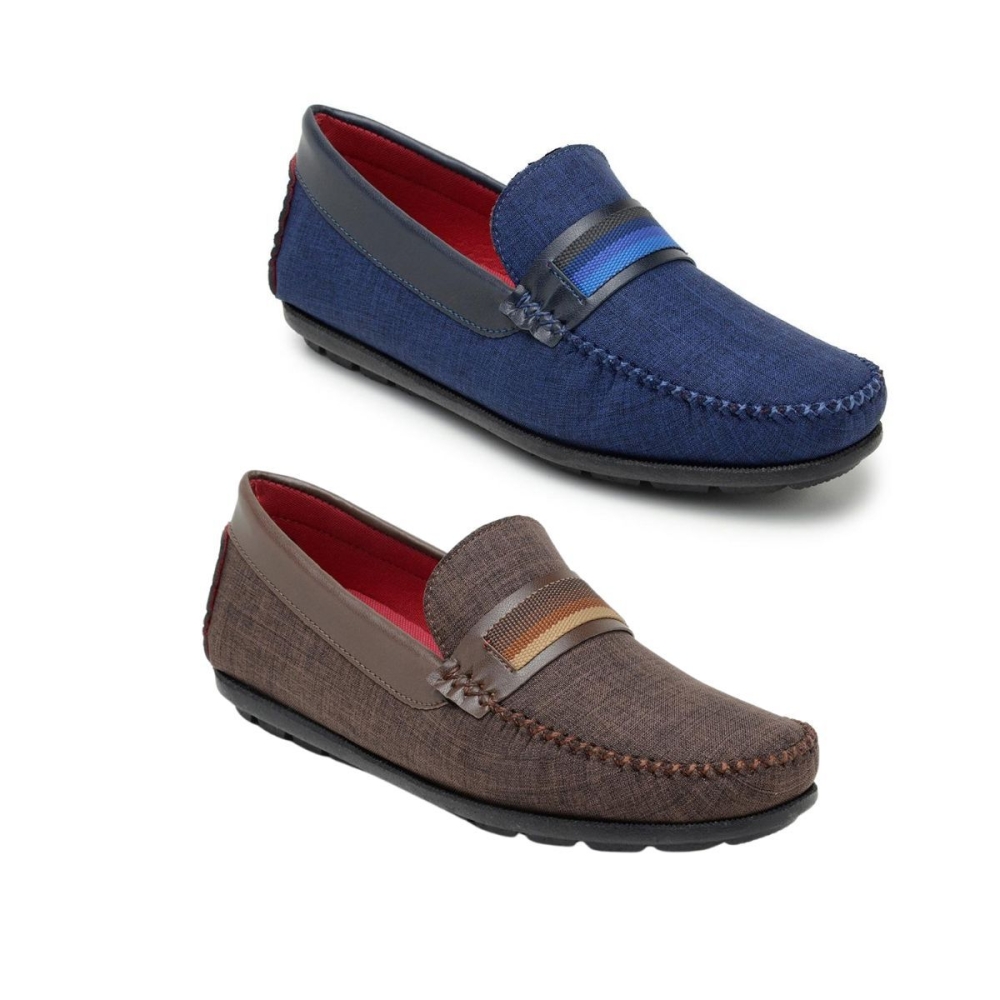 Kit 2 Pares Mocassim Casual Masculino Op Santos Multicolorido