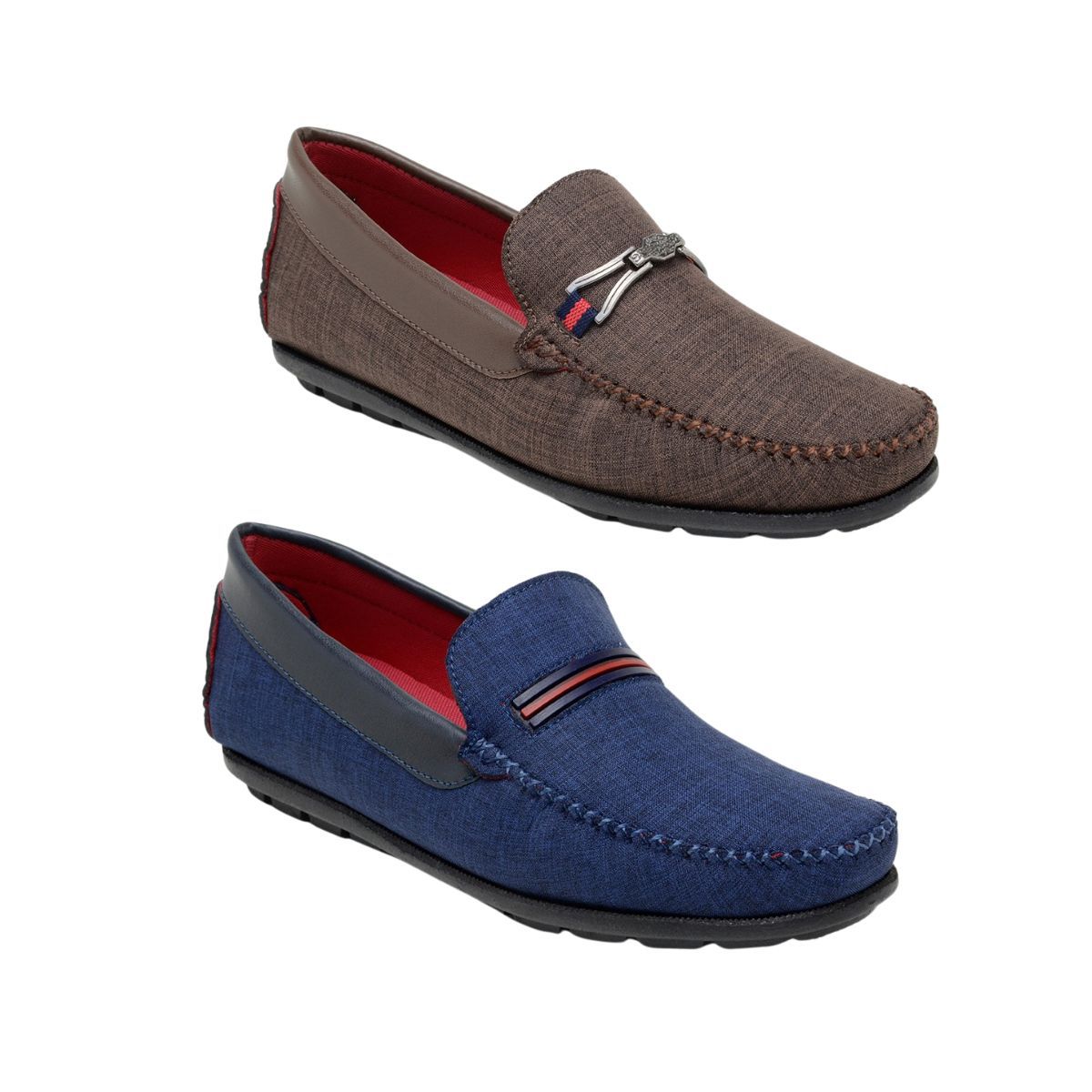 Kit 2 Pares Mocassim Casual Masculino Op Santos Multicolorido