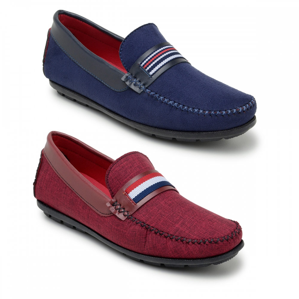 Kit 2 Pares Mocassim Casual Masculino Op Santos Multicolorido