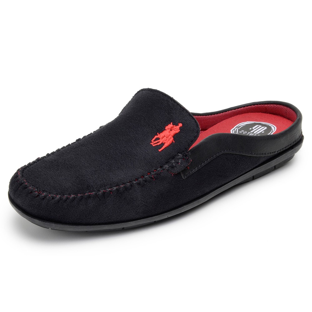 Mule Casual Masculino Op Santos Preto