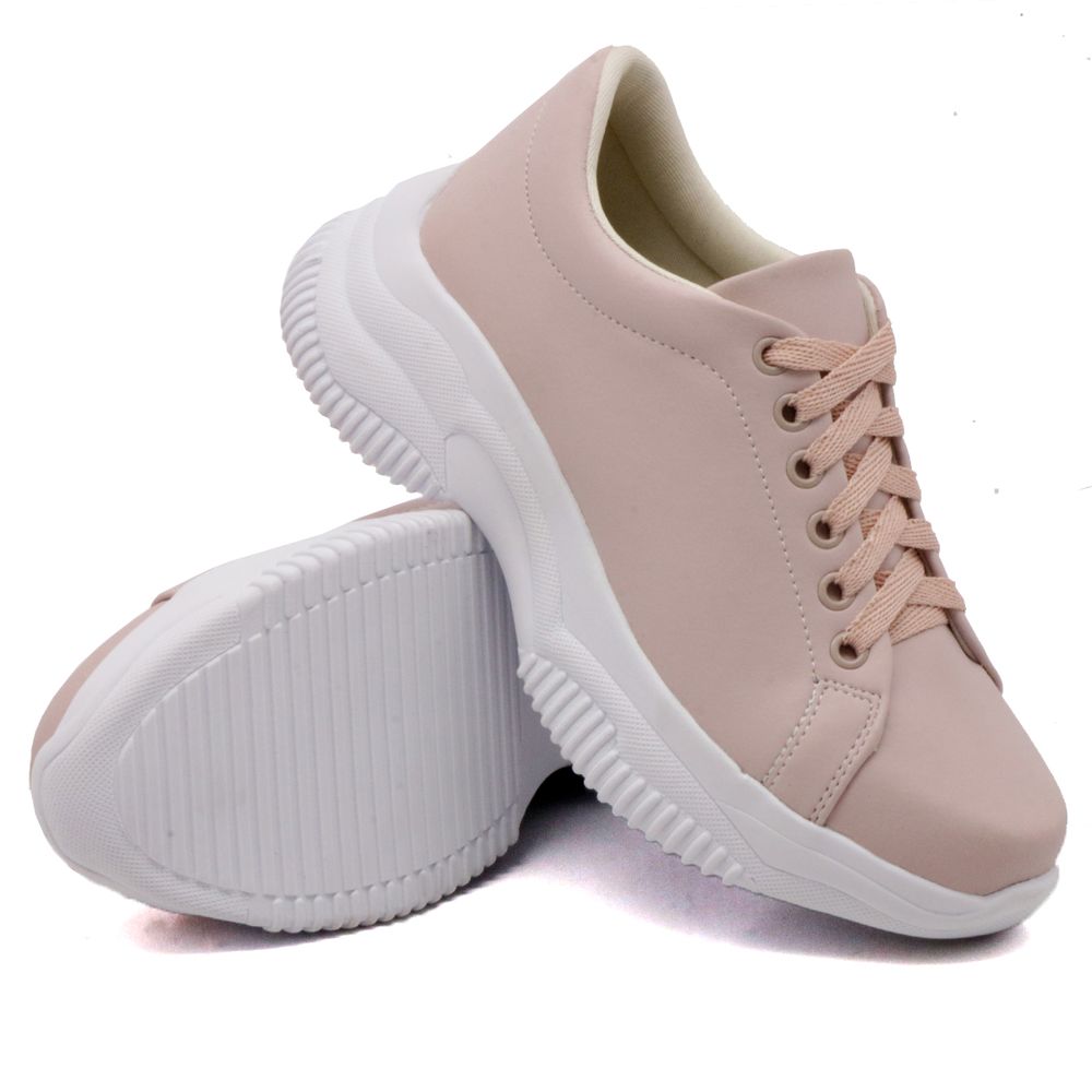 Tênis Casual Feminino Chunky Dk Shoes Rosê