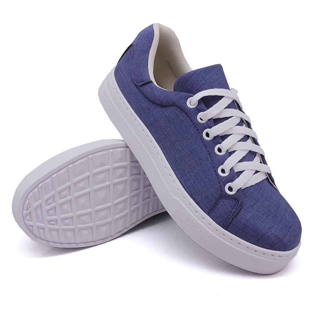 Tênis Casual Feminino com Cadarço Dk Shoes Azul