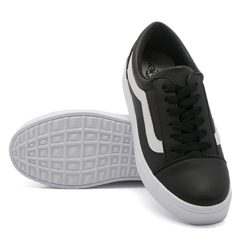 Tênis Casual Feminino com Cadarço Dk Shoes Preto