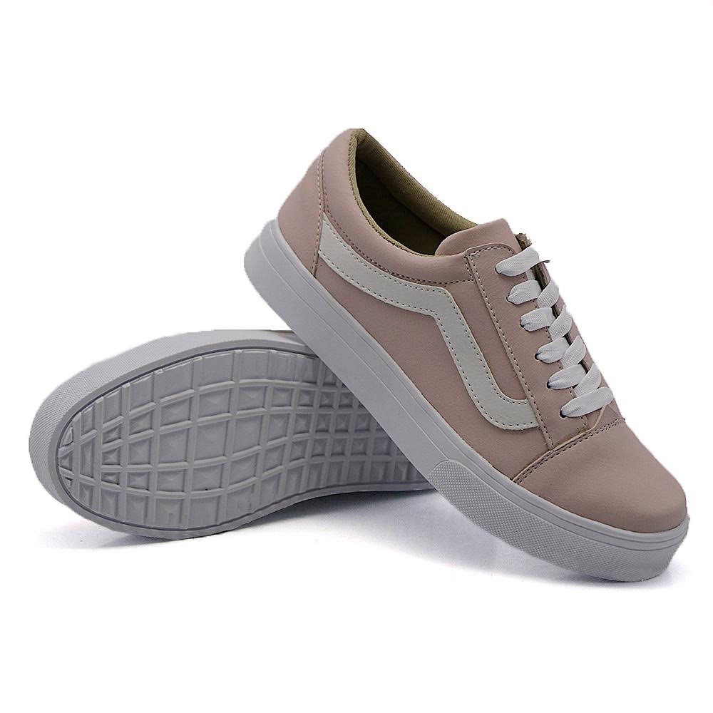 Tênis Casual Feminino com Cadarço Dk Shoes Rosê