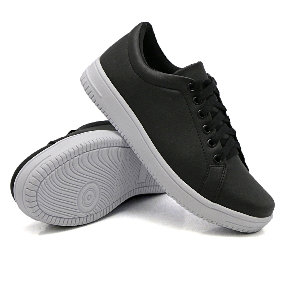 Tênis Casual Feminino Dk Shoes com Cadarço Preto