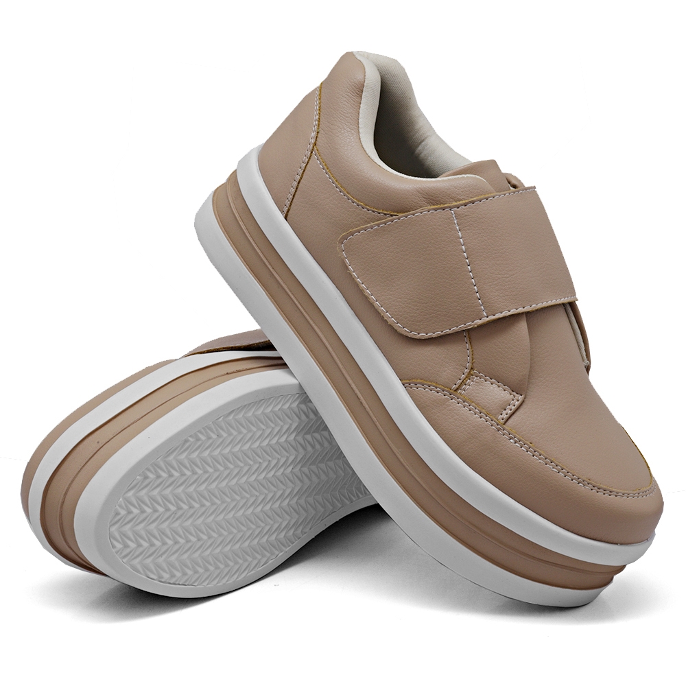 Tênis Chunky Dk shoes com Velcro com  Listra Rosê