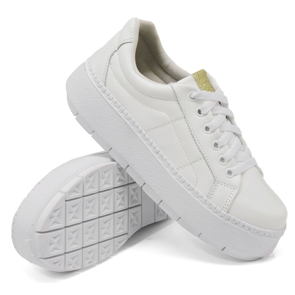 Tênis Feminino Flat  Dk Shoes Branco