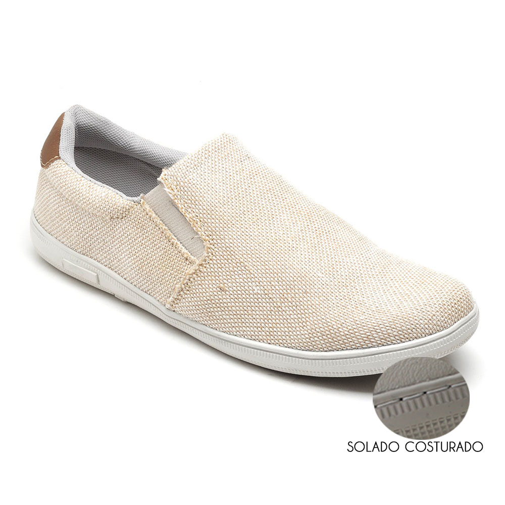 Tênis Slip On Mac Point Calce Facil Elastico Lateral Solado Costurado