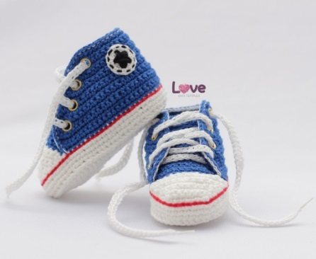 All star baby sapatinho em crochê