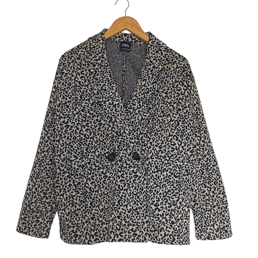 Blazer Zara animal print onça 