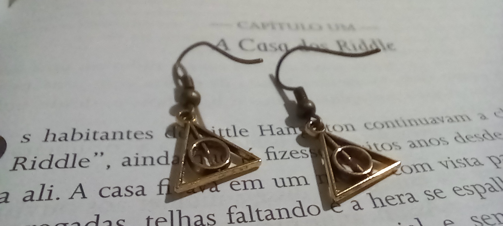 Brinco Relíquias da Morte Harry Potter