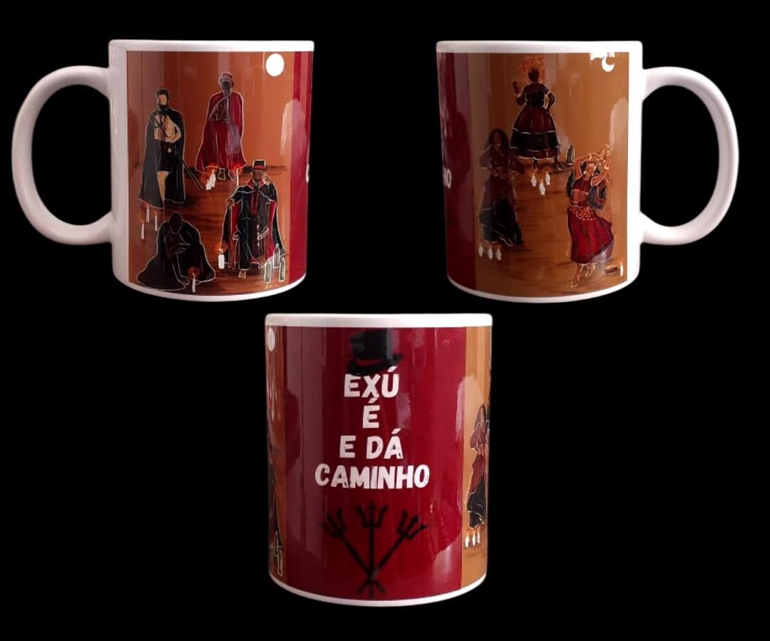 Caneca "Exú é e dá caminho"