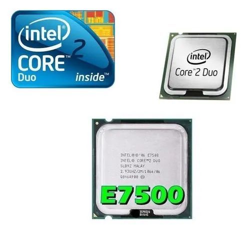 Cpu Processador Intel Core2 Duo E7500 2.93ghz 1066mhz placa Lga 775