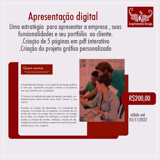 Criação de apresentação digital para empresa