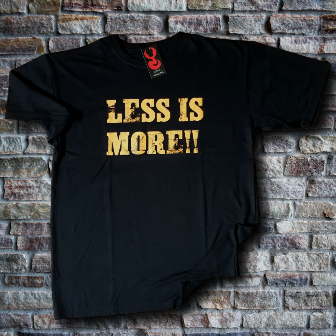 Less is more!