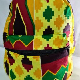 Mochila de tecido africano