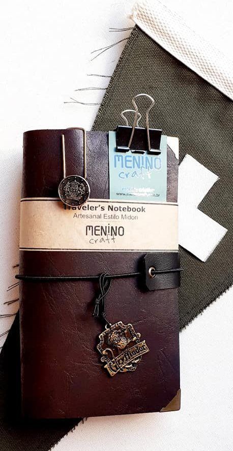 Notebook Standart Dark Perugia | Menino Craft - tipo Midori