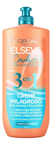 Creme Milagroso 3 Em 1 Elseve Cachos Longos Dos Sonhos 500ml