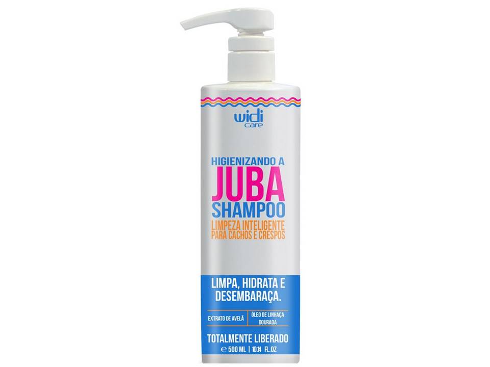 Higienizando a Juba Shampoo Widi Care Cachos Limpeza 500ml