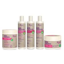 Kit Apse Cachos Completo 5 Itens Tratamento Capilar Vegano