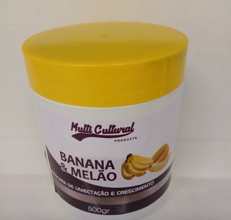 Mascara de banana e melão melado de aminoacidos