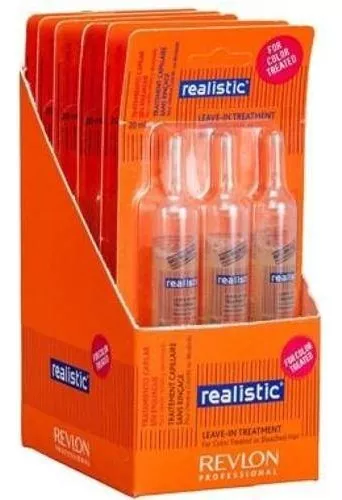 Tratamento Revlon Realistic 3 Ampolas 20ml Color Treated