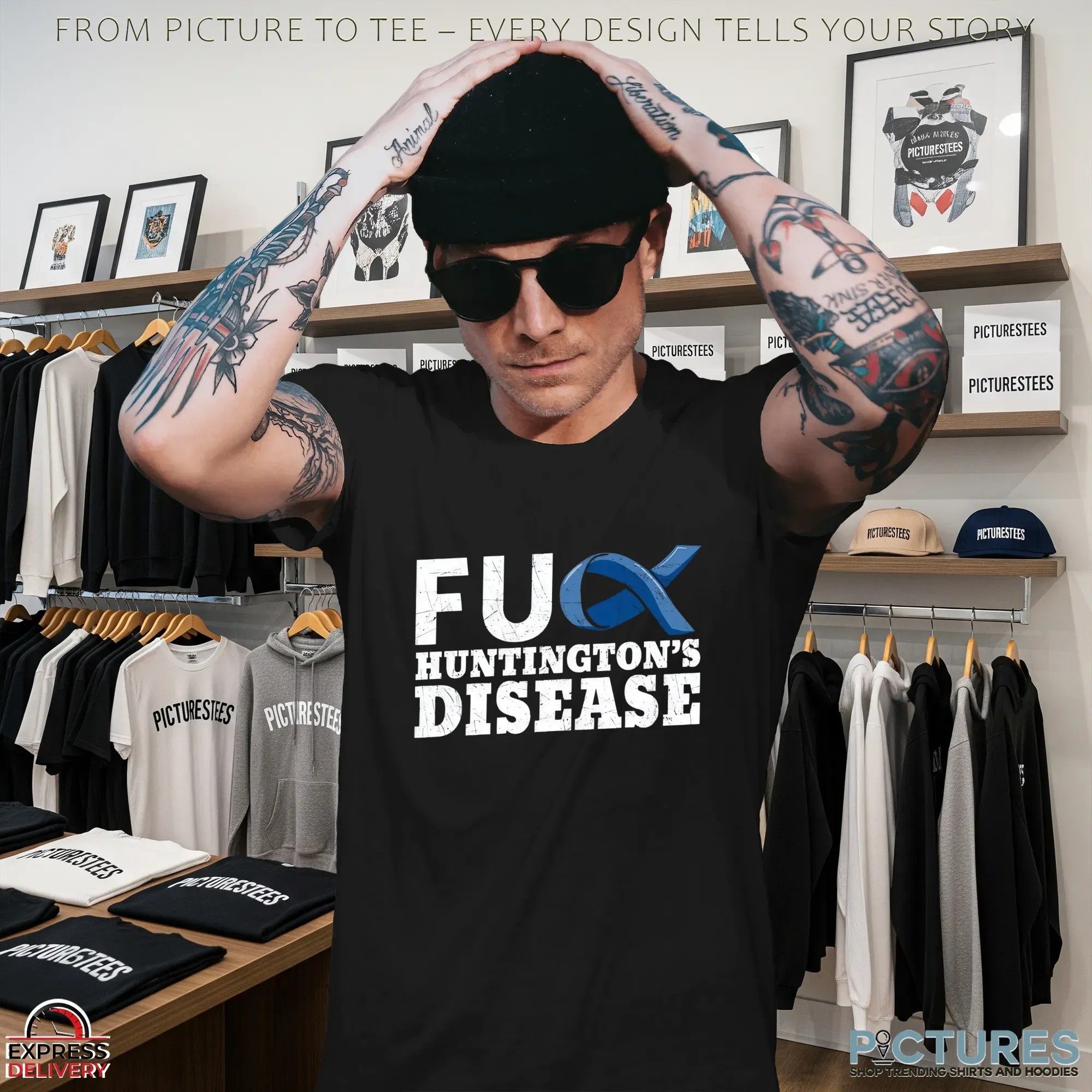 Fuck Huntington's Disease Awareness T Shirt