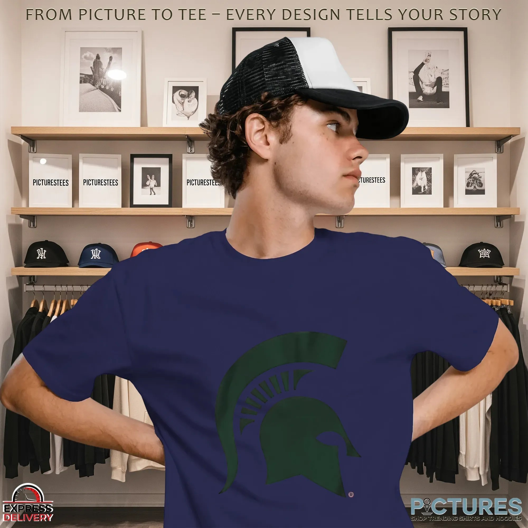 Michigan State Spartans Primary Logo T Shirt