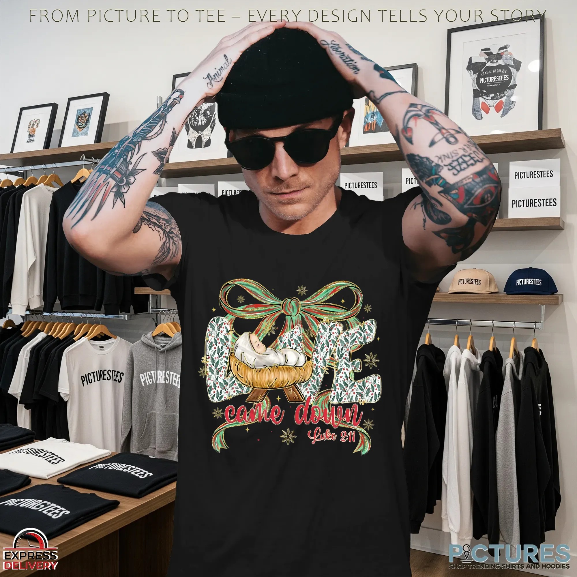 Preppy Christian Christmas Baby Jesus T Shirt