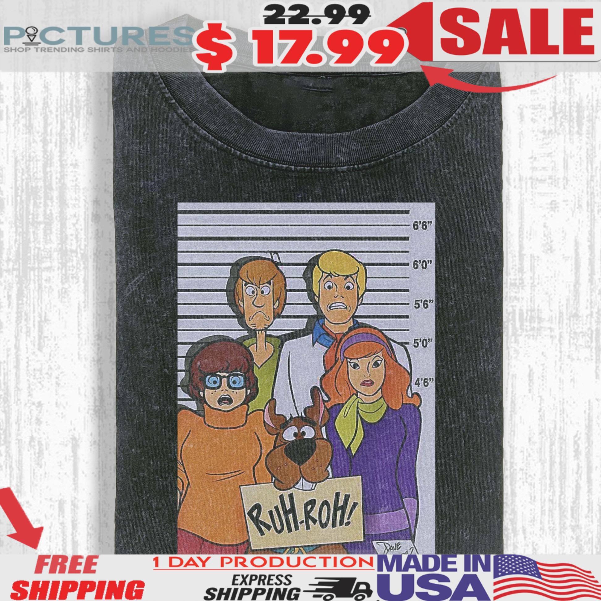 Scooby-doo Mugshot T-shirt