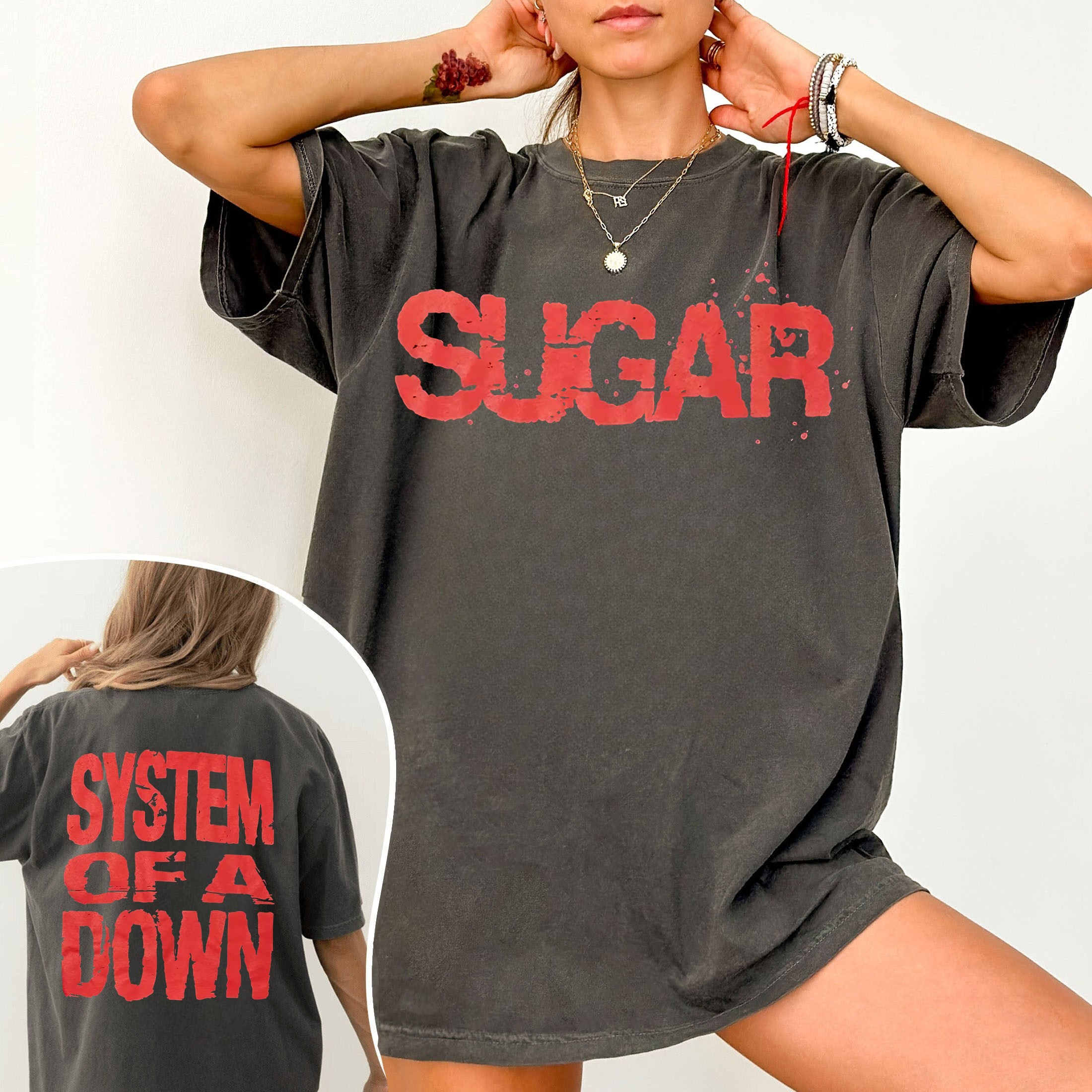 System Of A Down Sugar Two-Sided Two-Sided Shirts