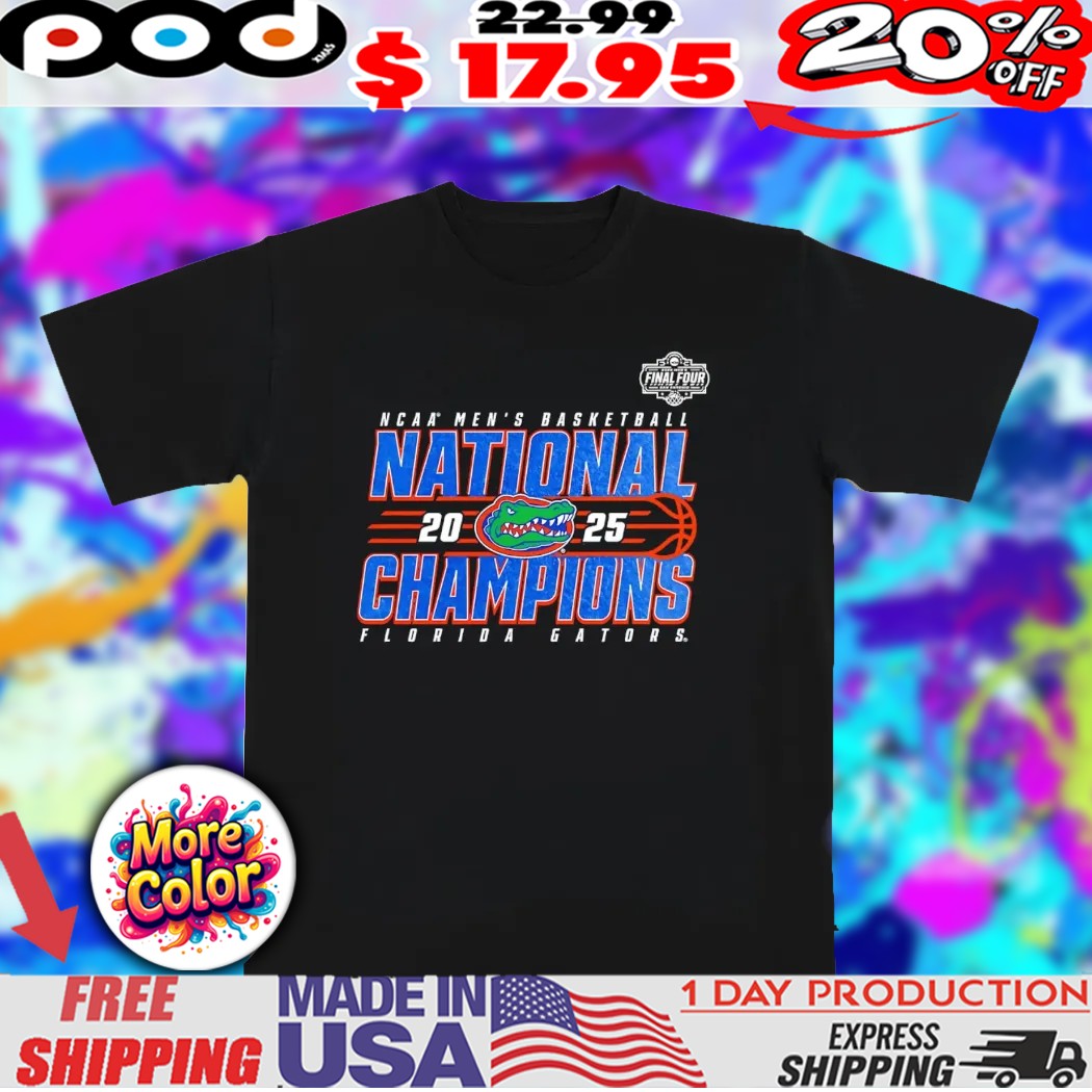 2025 NCAA Men’s Basketball National Champions Florida Gators Synthetic Final Four shirt
