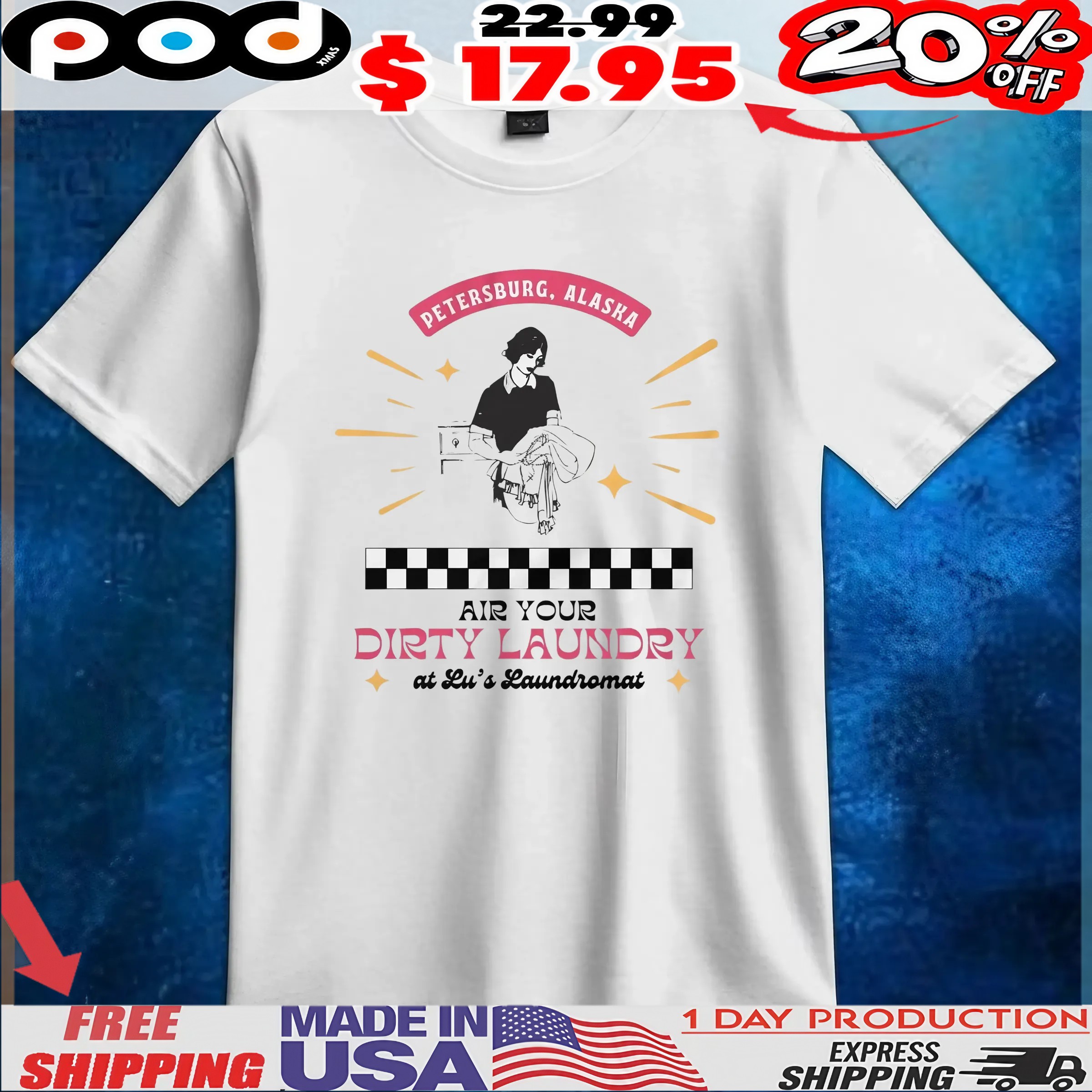 Air Your Dirty Laundry At Lu's Laundromat T Shirt 1 Air Your Dirty Laundry At Lu's Laundromat T Shirt