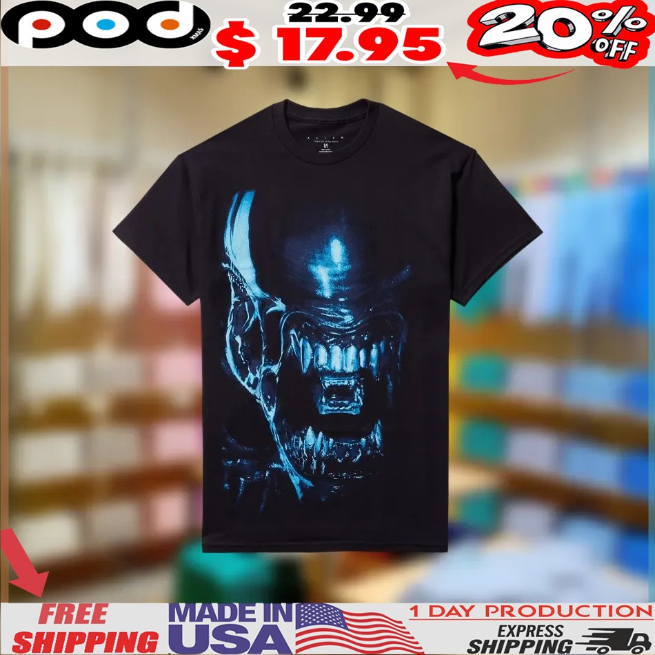 Alien Xenomorph Jumbo Graphic Horror 2025 Shirt