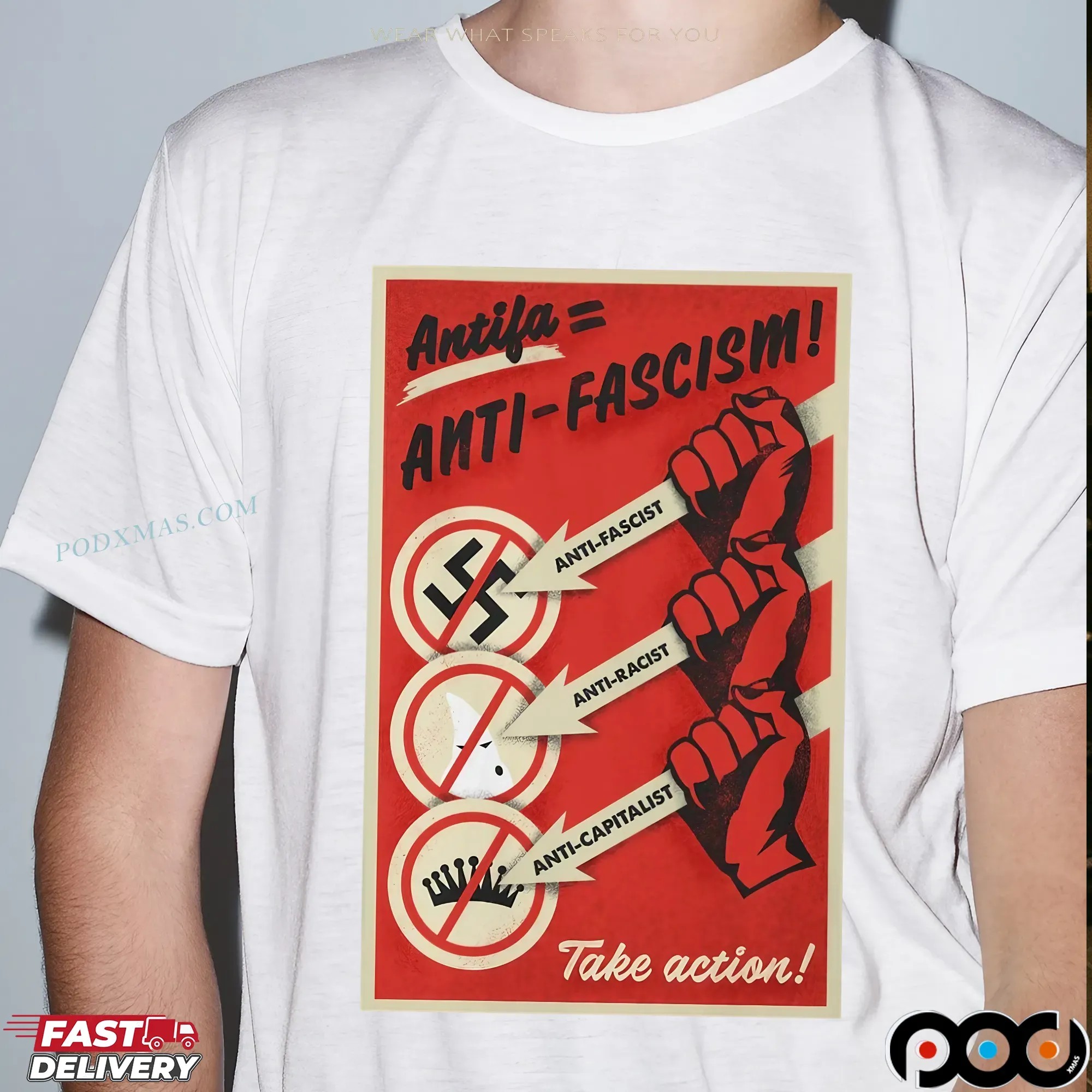 Antifascist Action Unisex T Shirt_2