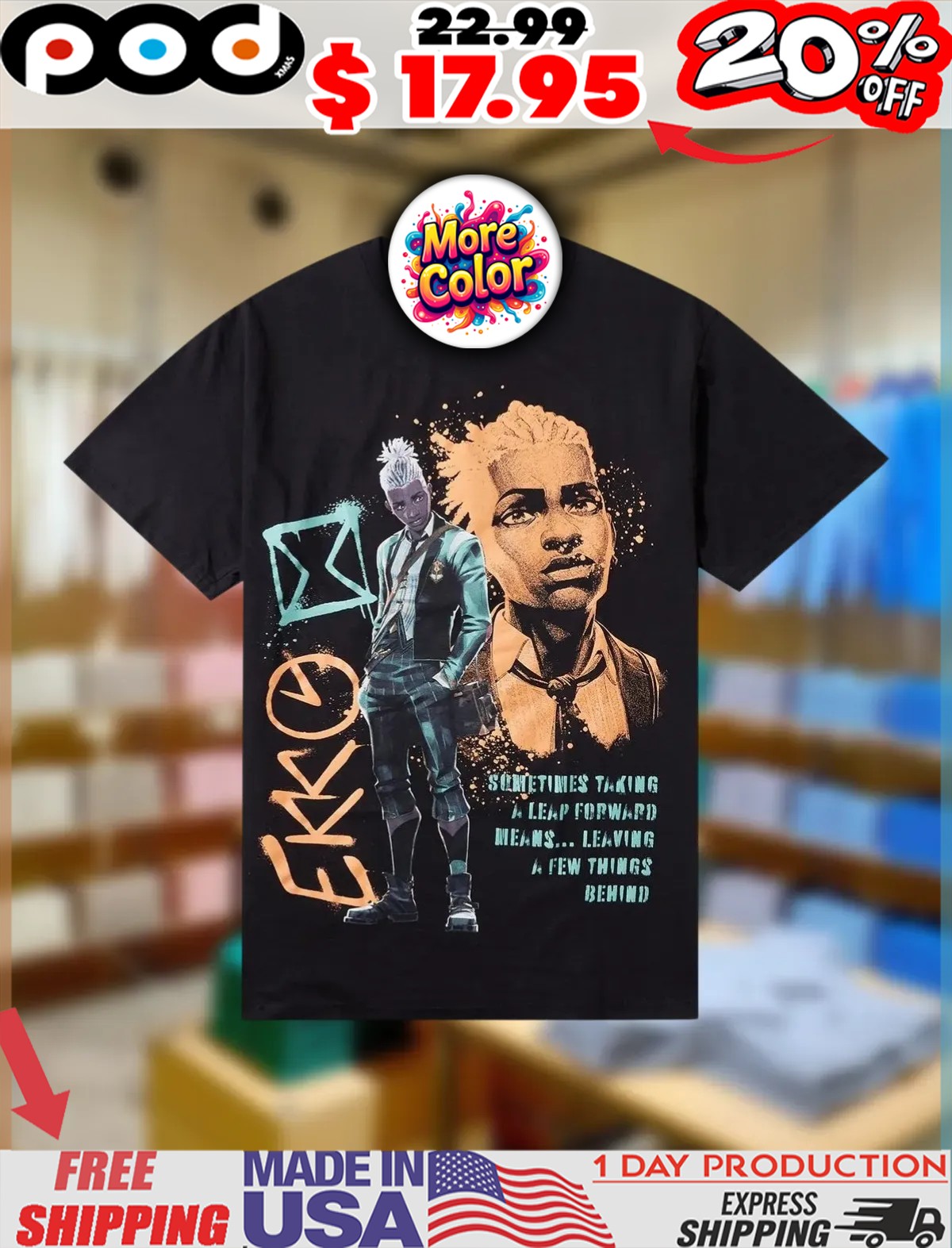 Arcane Ekko Alternate Universe Sometimes Taking A Leap Forward Means Leaving A Few Things Behind Shirt
