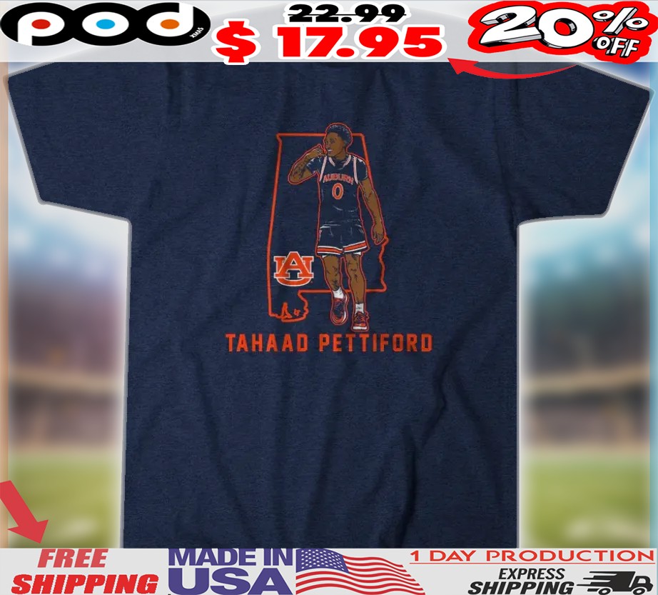 Auburn Tigers Basketball Tahaad Pettiford State Star Shirt