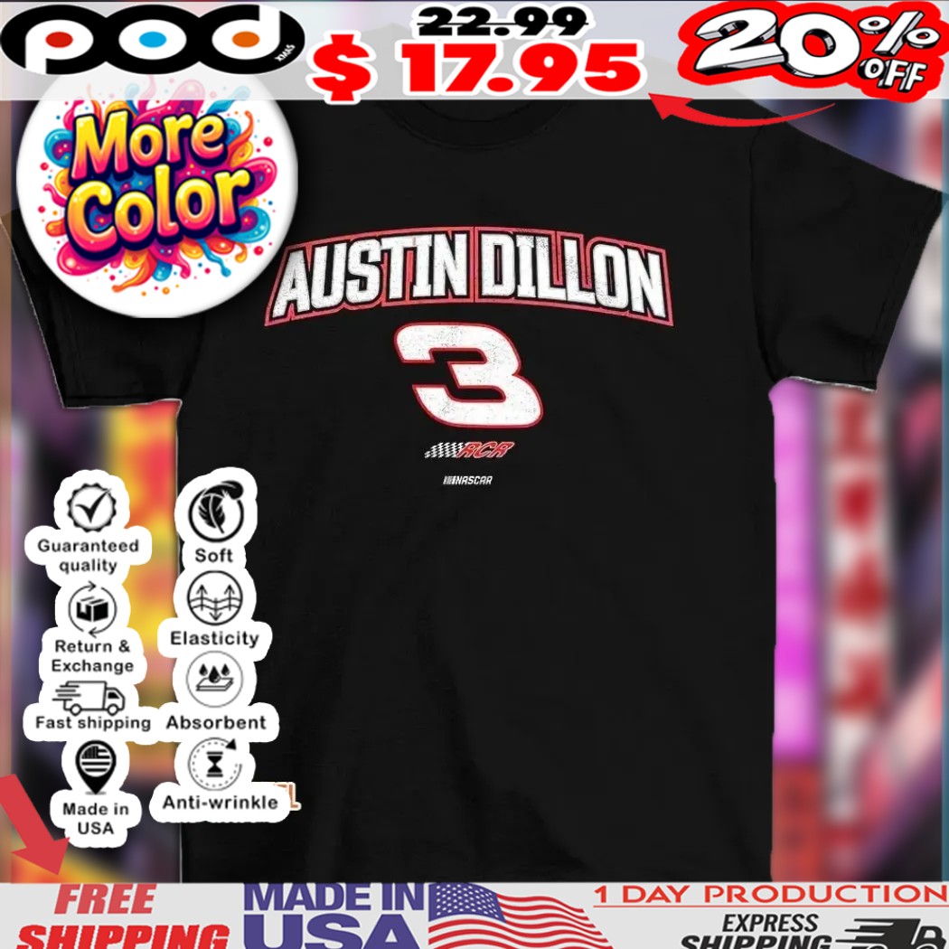 Austin Dillon no 3 Nascar retro shirt