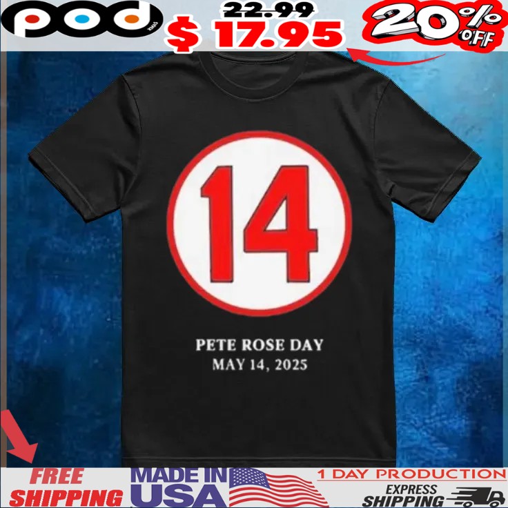 Awesome Pete rose day 2025 shirt