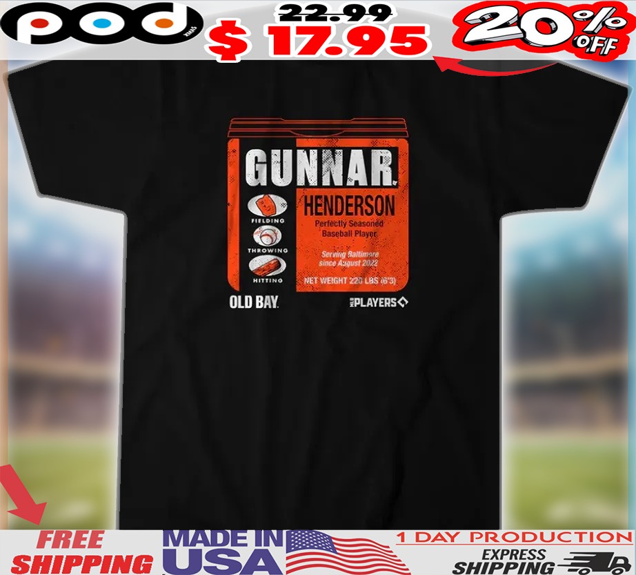 Baltimore Orioles Gunnar Henderson Old Bay Can Shirt