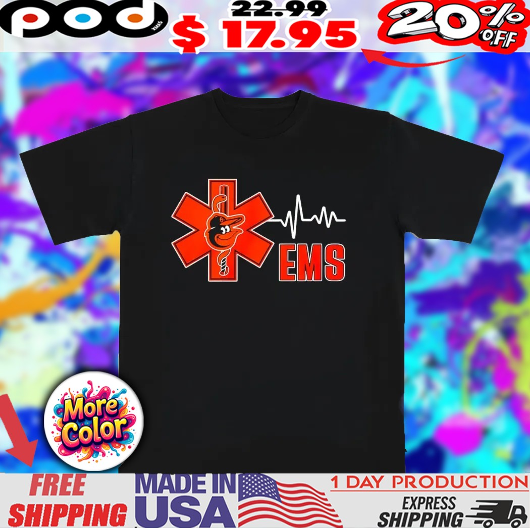 Baltimore Orioles National EMS Week mascot shirt