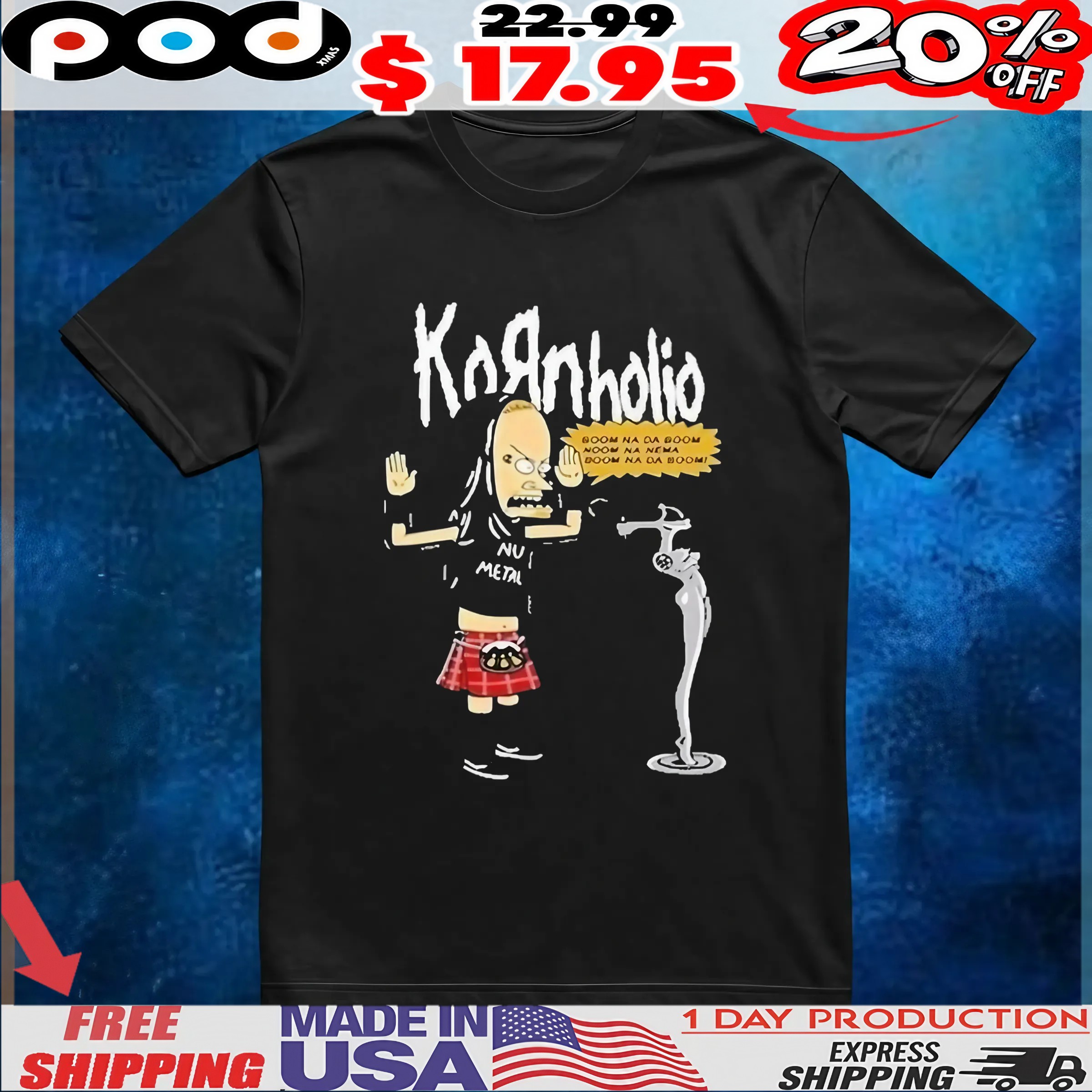 Beavis And Butt-Head Darkwear Kornholio T Shirt 6 Beavis And Butt-Head Darkwear Kornholio T Shirt