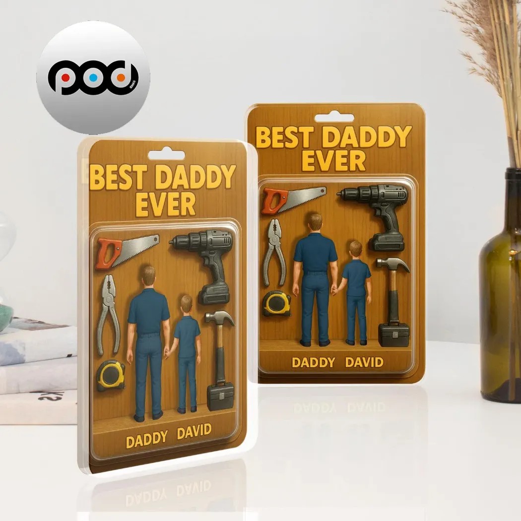 Best Dad Ever Father's Day Gift Custom Figure Acrylic Block 1 Best Dad Ever Father's Day Gift Custom Figure Acrylic Block