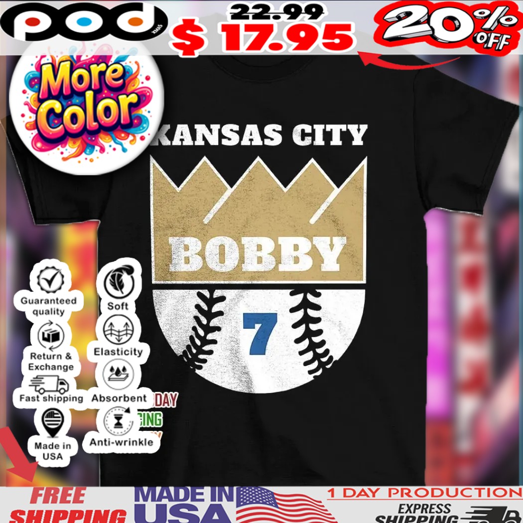 Bobby Witt Jr 7 Kansas City Royals MLB baseball player 2025 shirt