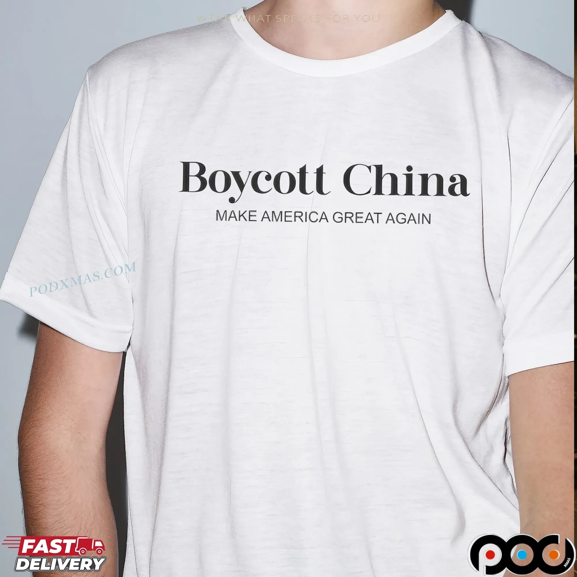 Boycott China make America great again shirt